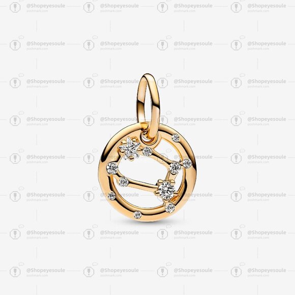 Pandora Gemini Zodiac Dangle Charm - Picture 1 of 6
